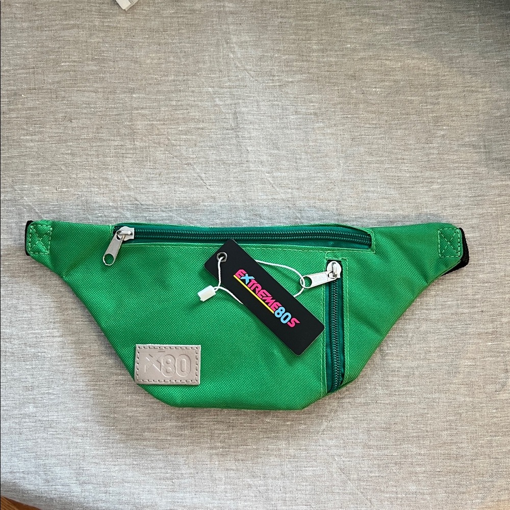 Extreme 80s Simple Green Fanny Pack